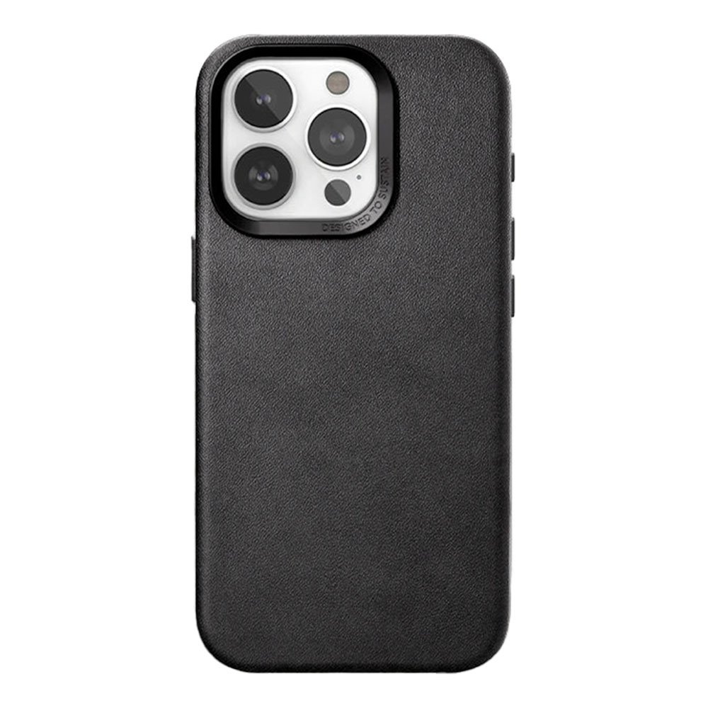 Woodcessories kryt Bio Leather Case MagSafe pre iPhone 15 Pro Max - Black