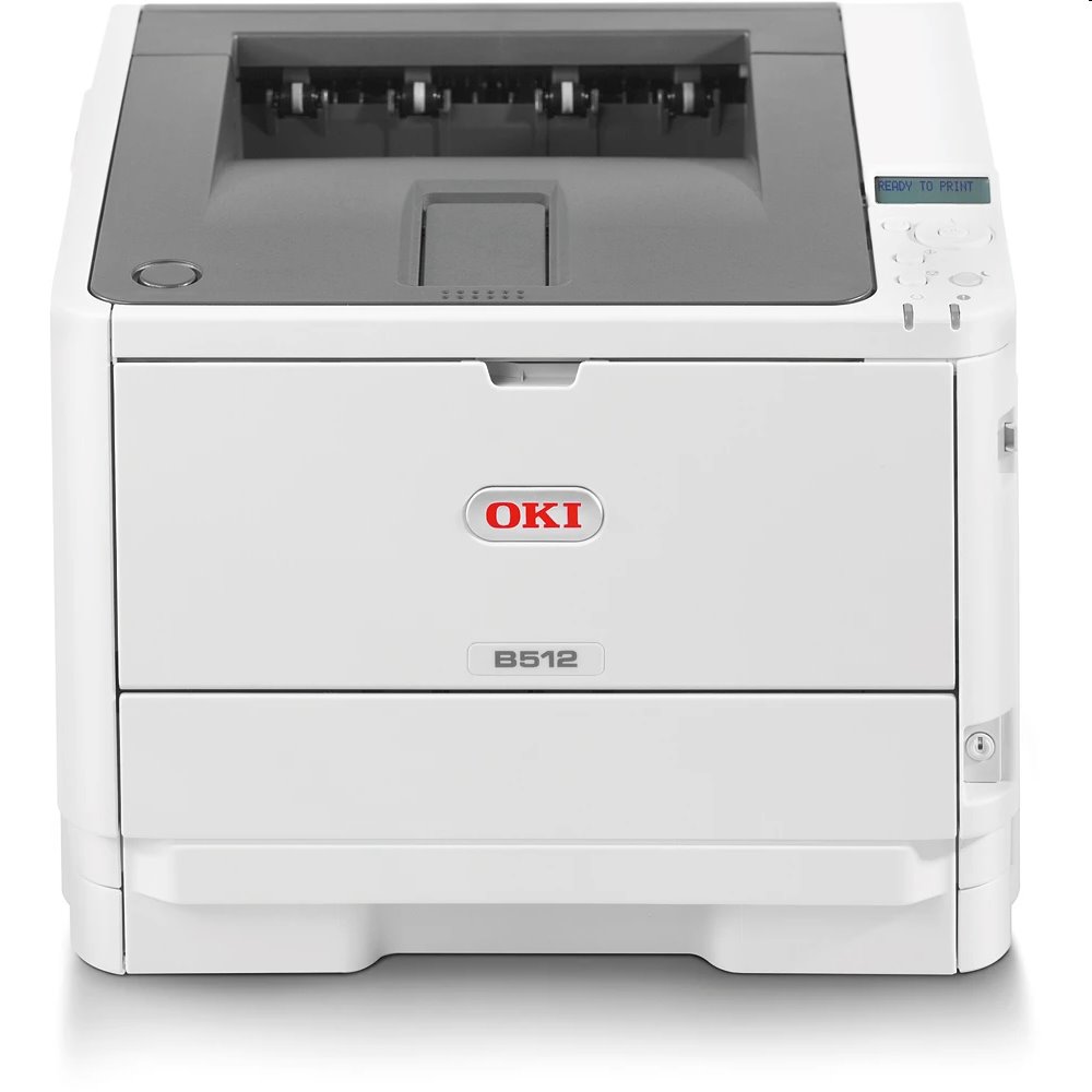 OKI B512dn, A4 LED, mono printer, 45 strán/min, 1200x1200, USB, LAN, duplex