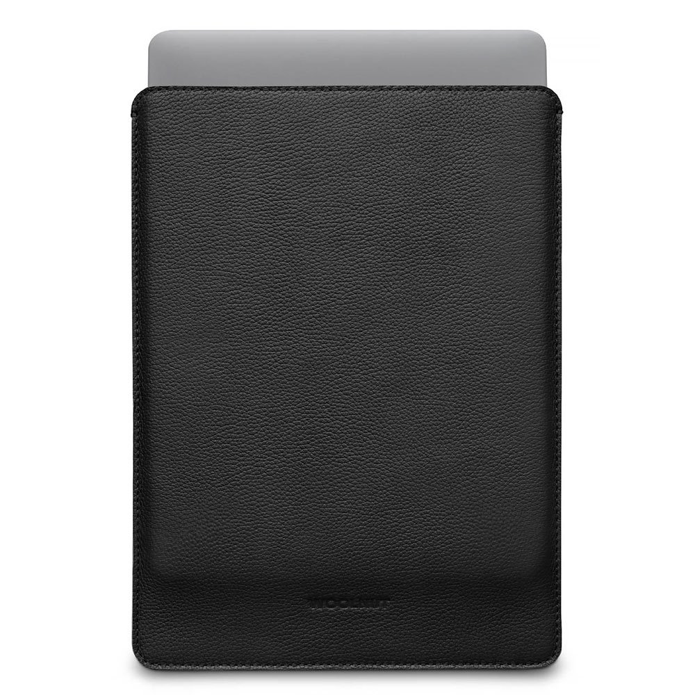 Woolnut Leather Sleeve for Macbook Pro 14 - Black