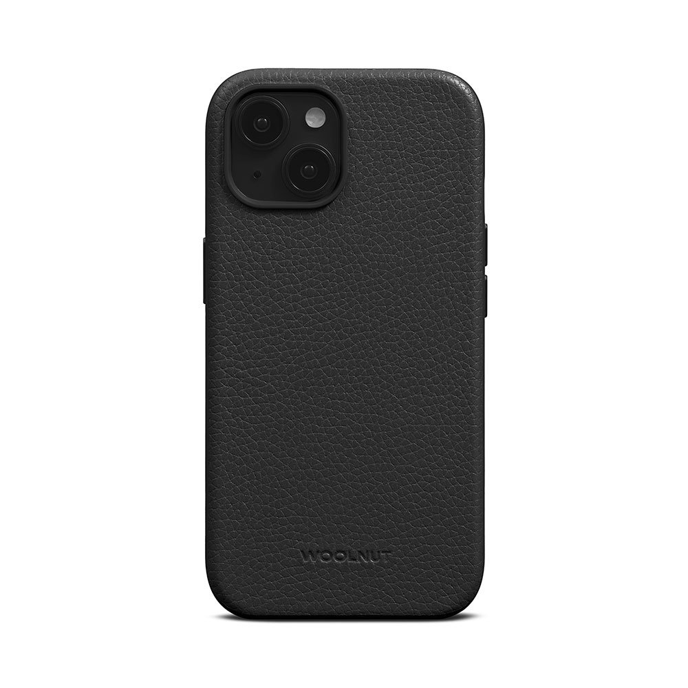 Woolnut Leather Case for iPhone 15 - Black