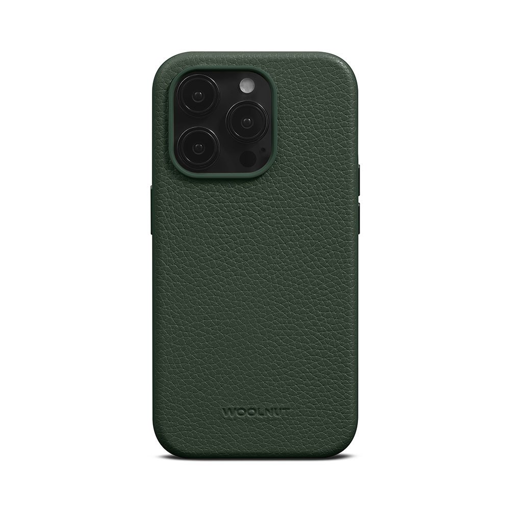 Woolnut Leather Case for iPhone 15 Pro - Green
