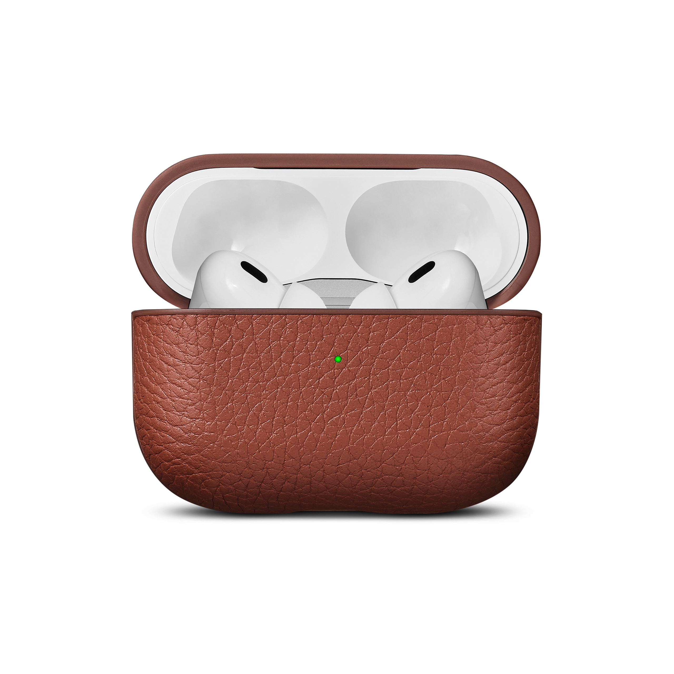 Woolnut Leather Case for AirPods Pro (2nd gen) Cognac