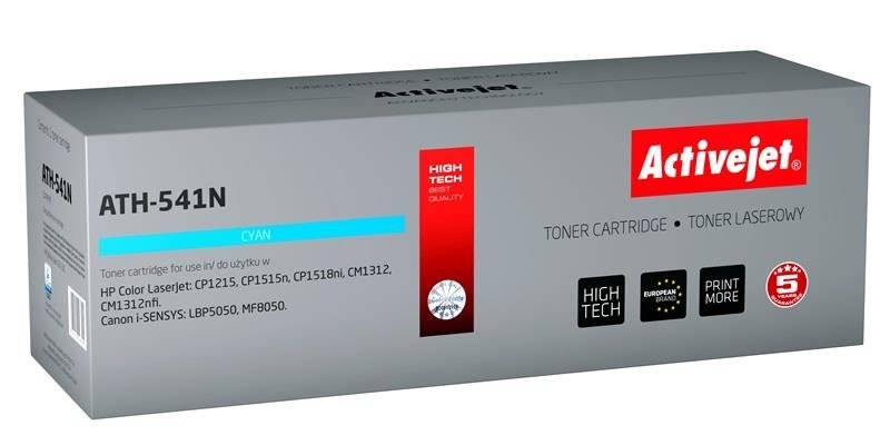 ActiveJet toner ATH-541N náhrada za HP CB541A (125A), Canon CRG-716C, 1600 str., cyan 