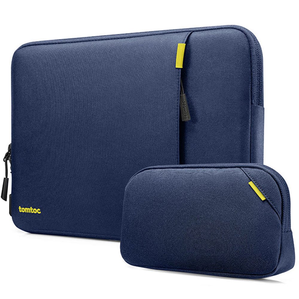 Tomtoc puzdro Recycled Sleeve with Pouch pre Macbook Pro 16" M1/M2/M3 - Navy Blue
