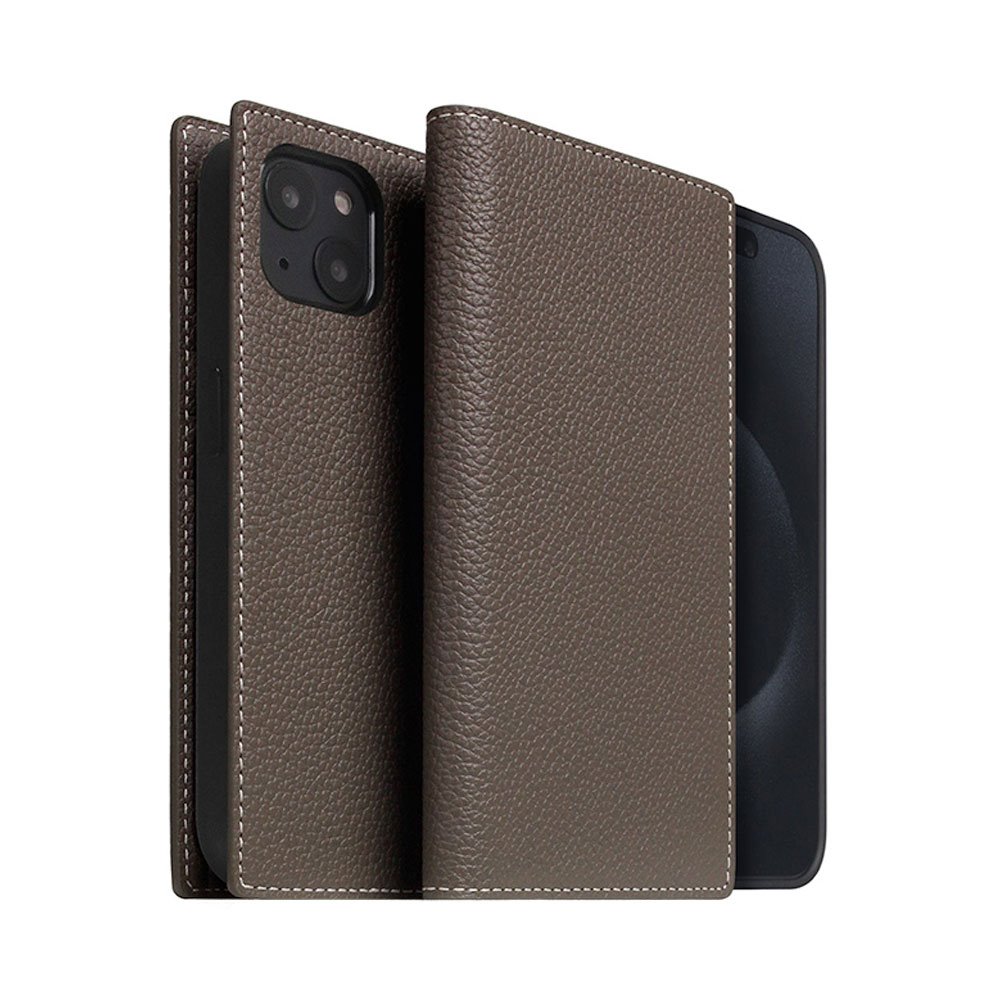 SLG Design puzdro D8 Magsafe Full Grain Leather pre iPhone 15 - Etoff Cream