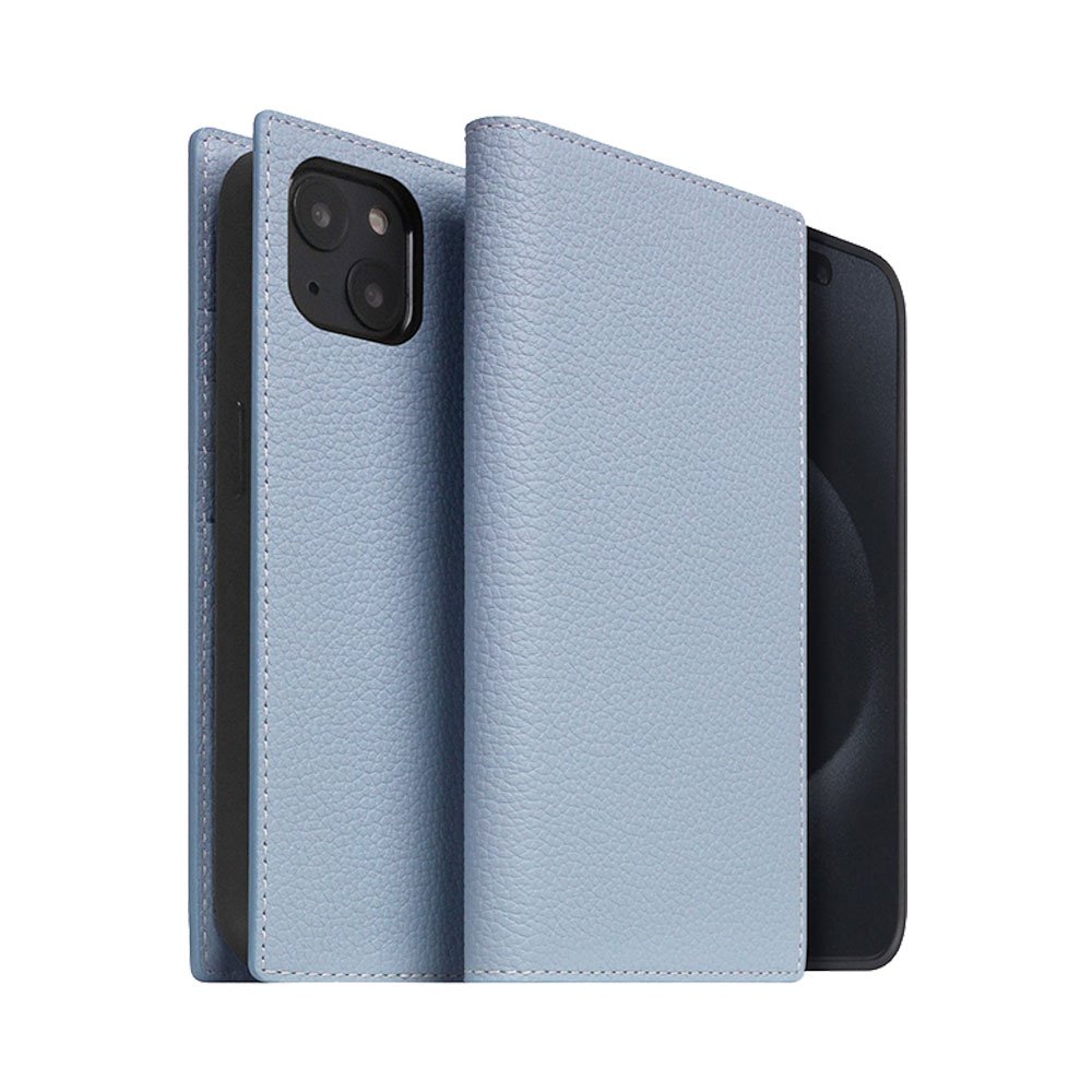 SLG Design puzdro D8 Magsafe Full Grain Leather pre iPhone 15 - Powder Blue