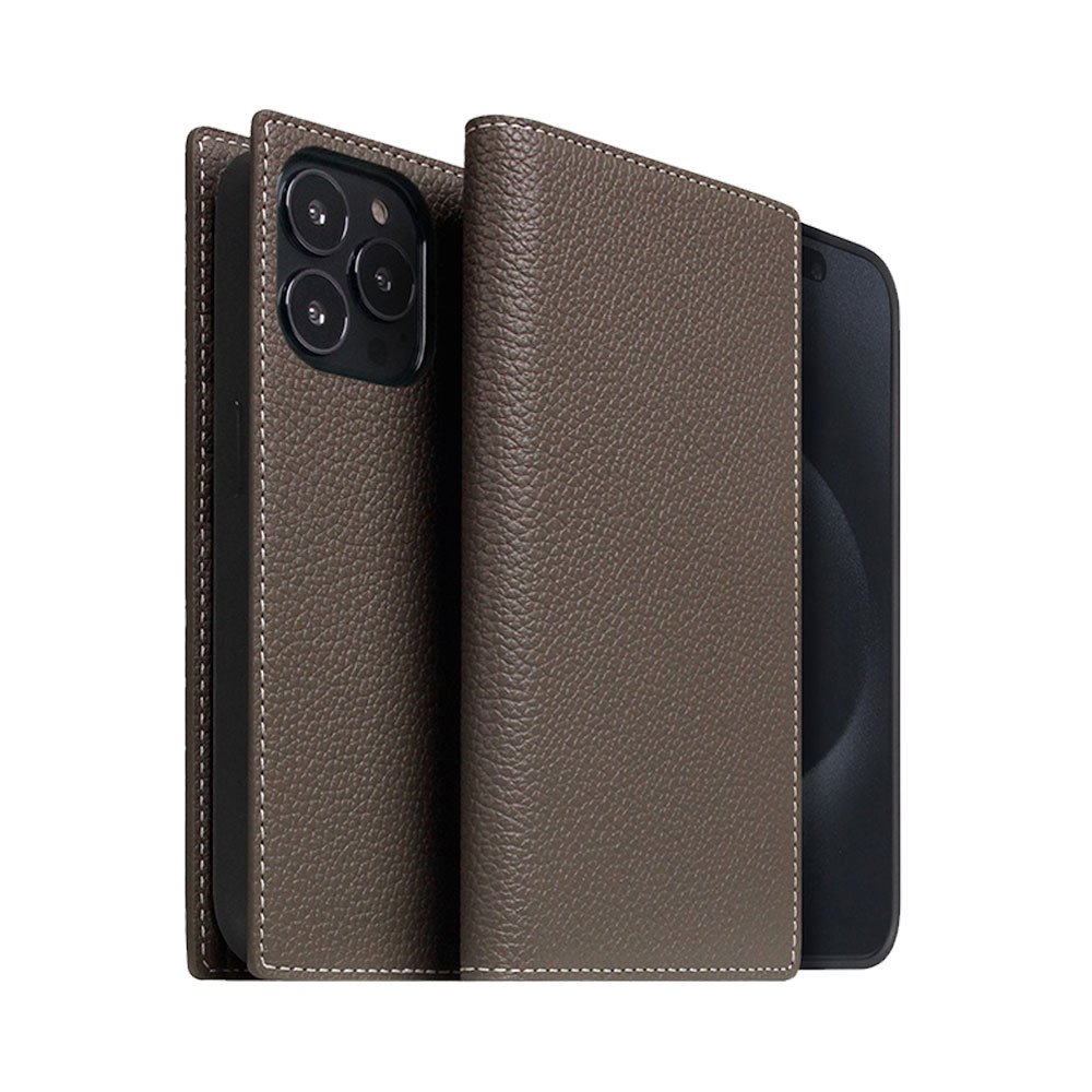 SLG Design puzdro D8 Magsafe Full Grain Leather pre iPhone 15 Pro - Etoff Cream