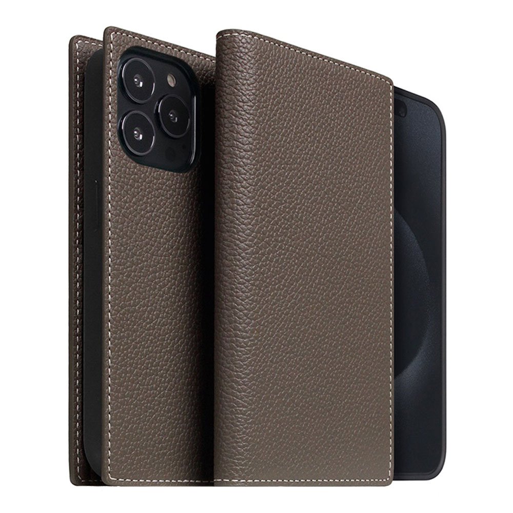 SLG Design puzdro D8 Magsafe Full Grain Leather pre iPhone 15 Pro Max - Etoff Cream