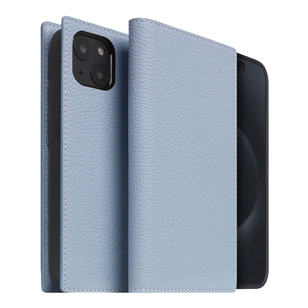 SLG Design puzdro D8 Magsafe Full Grain Leather pre iPhone 15 Plus - Powder Blue