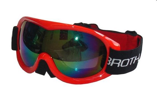 ACRA Lyžiarske okuliare s dvojitým sklom BROTHER B259 - červené