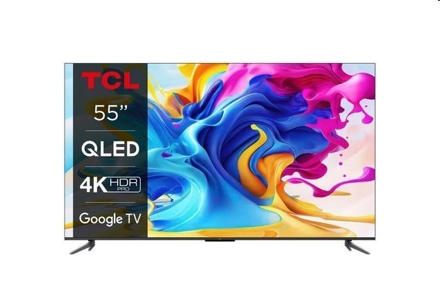 TCL 55C645 - 4K QLED, Google TV, 139cm, 50Hz, Direct LED, HDR10+, Dolby Atmos