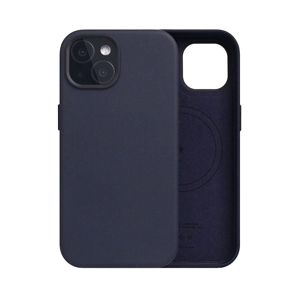 SLG Design kryt D5 Magsafe Calf Skin Leather pre iPhone 15 - Indigo