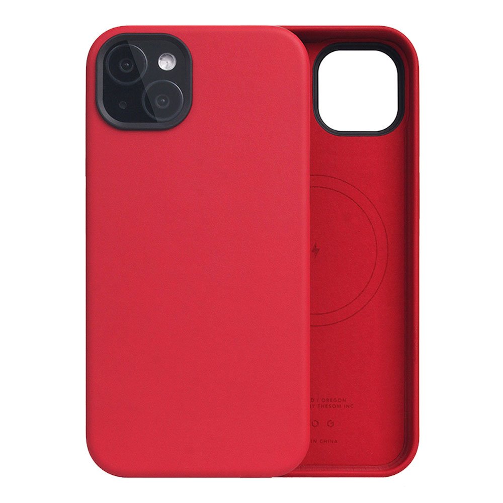 SLG Design kryt D5 Magsafe Calf Skin Leather pre iPhone 15 Plus - Rose