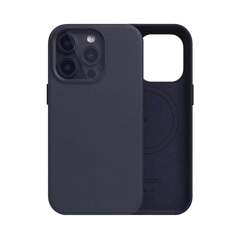 SLG Design kryt D5 Magsafe Calf Skin Leather pre iPhone 15 Pro - Indigo