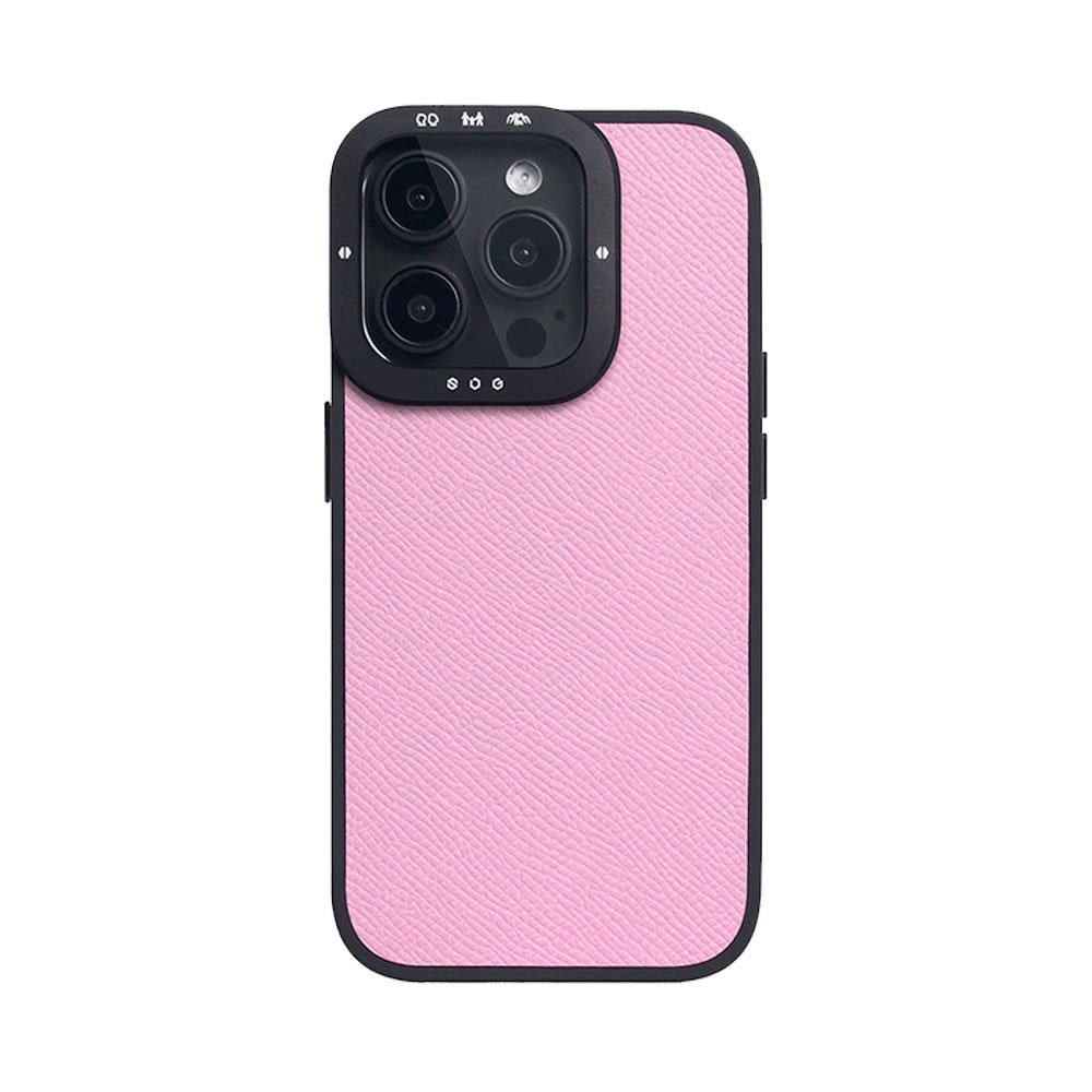 SLG Design kryt D9 France Epsom Leather pre iPhone 15 Pro - Pink