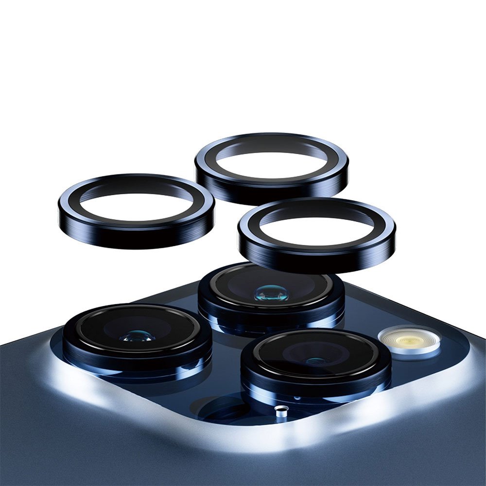 PanzerGlass ochranné sklo Hoops pre iPhone 15 Pro/15 Pro Max - Blue Metal