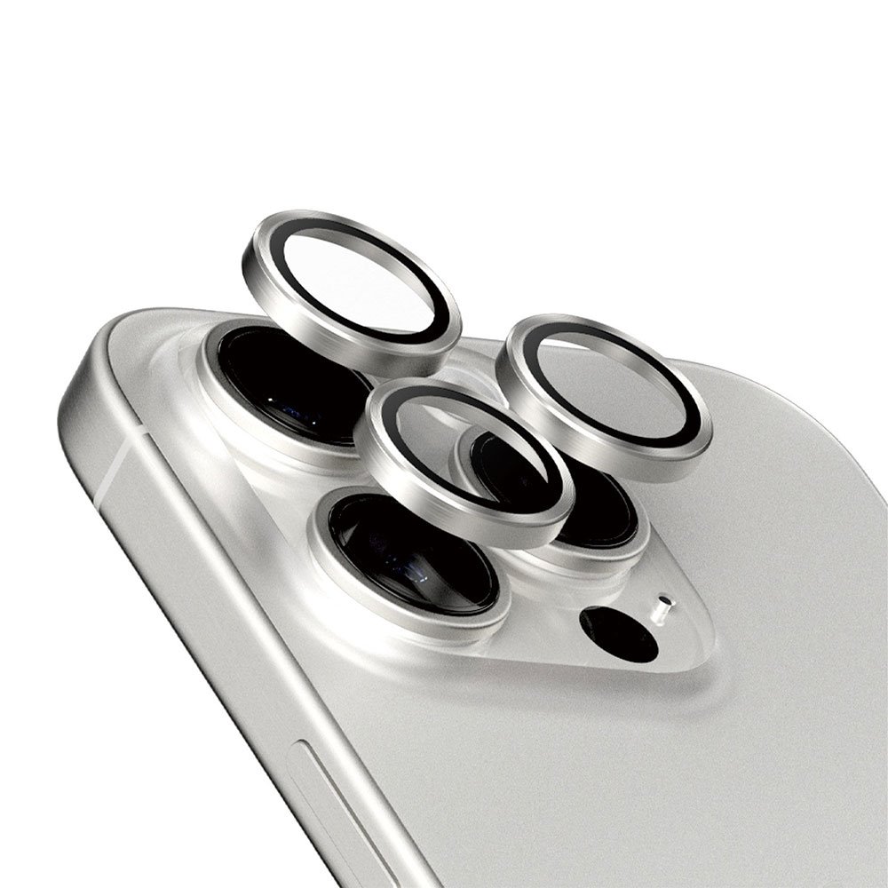PanzerGlass ochranné sklo Hoops pre iPhone 15 Pro/15 Pro Max - White Titanium