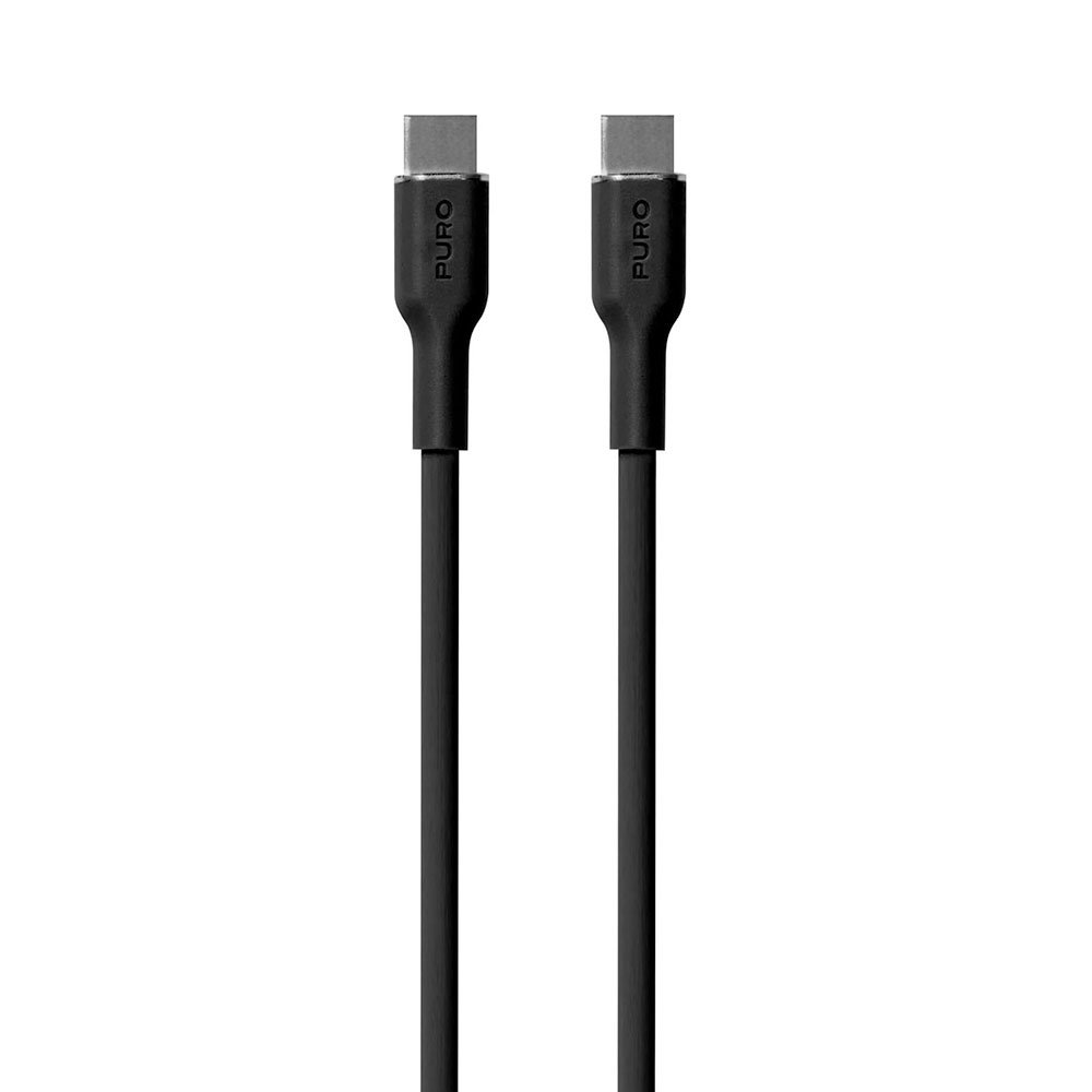 Puro kábel Soft Silicone Cable USB-C to USB-C 1.5m - Black