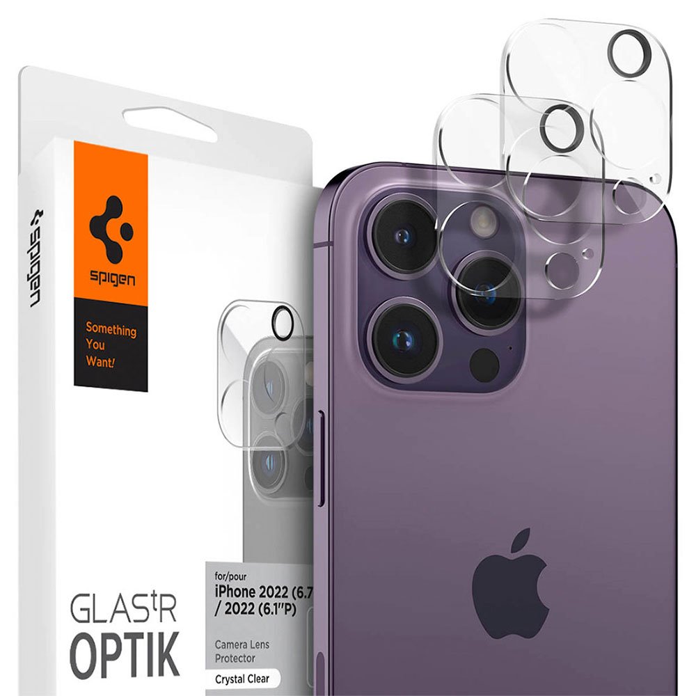 Spigen Optik Lens Protector pre iPhone 15 Pro/15 Pro Max/14 Pro/14 Pro Max - Crystal Clear