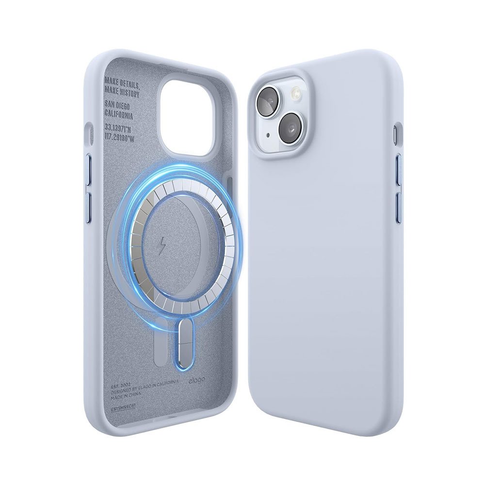 Elago kryt Silicone Case Magsafe pre iPhone 15 - Light Blue