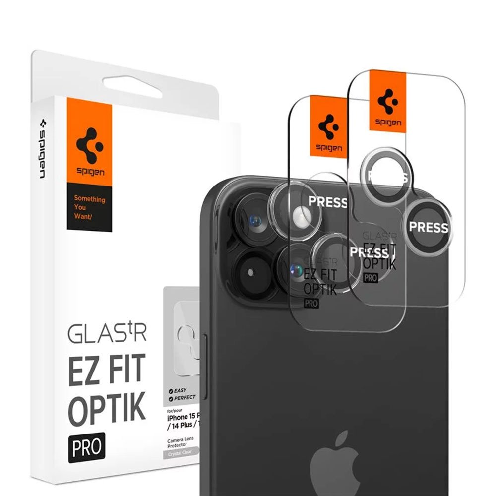 Spigen Optik Pro Lens Protector pre iPhone 15/15 Plus - Crystal Clear