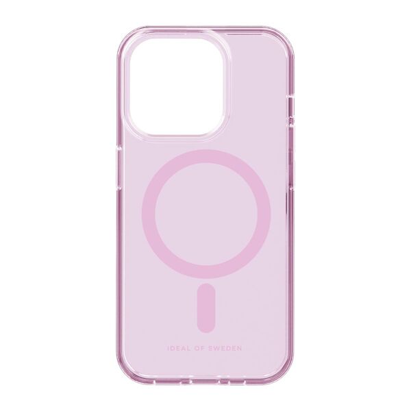 iDeal Fashion Clear Case MagSafe iPhone 15 Pro Light Pink