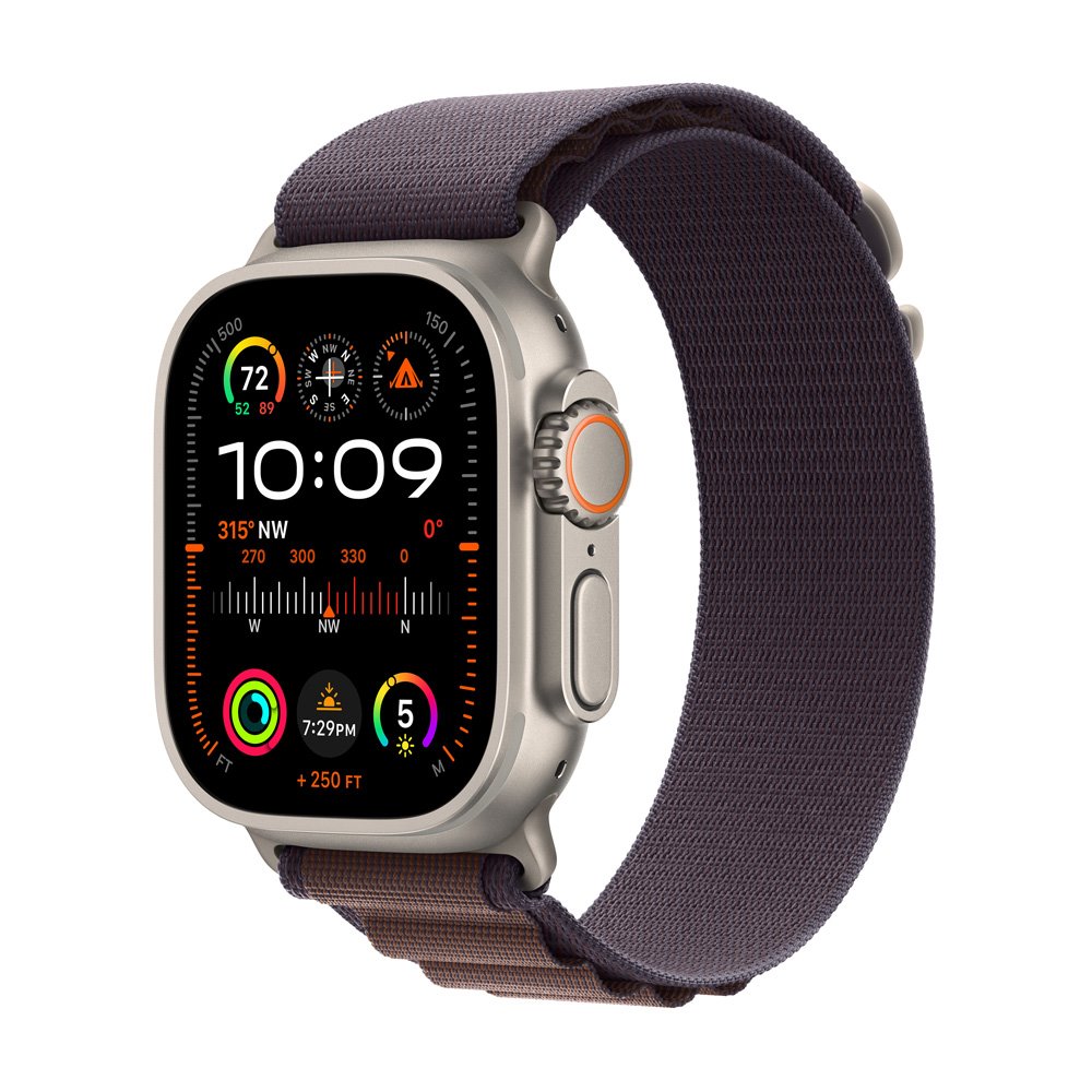 Apple Watch Ultra 2 GPS + Cellular, 49mm Titanium Case with Indigo Alpine Loop - Small *Rozbalený*