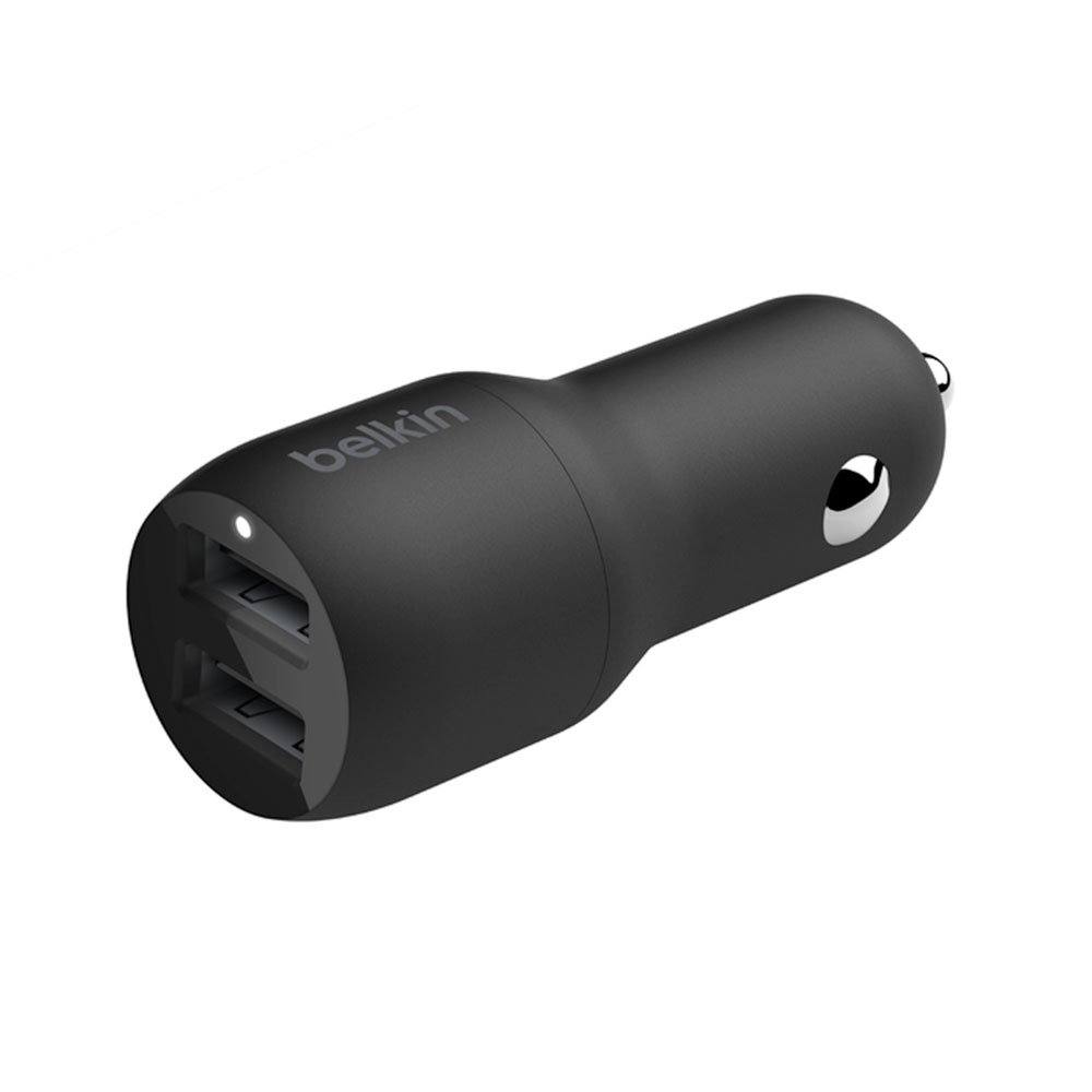Belkin Boost Charge Dual USB Car Charger 24W + USB-A to USB-C Cable 1m - Black