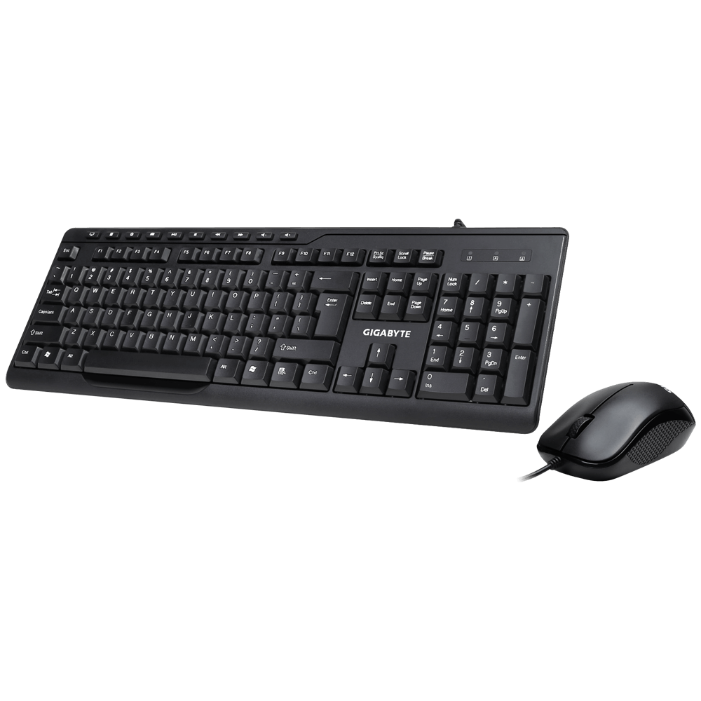 Gigabyte KM6300M Wired combo set keyboard + mouse , up to 1000dpi, US