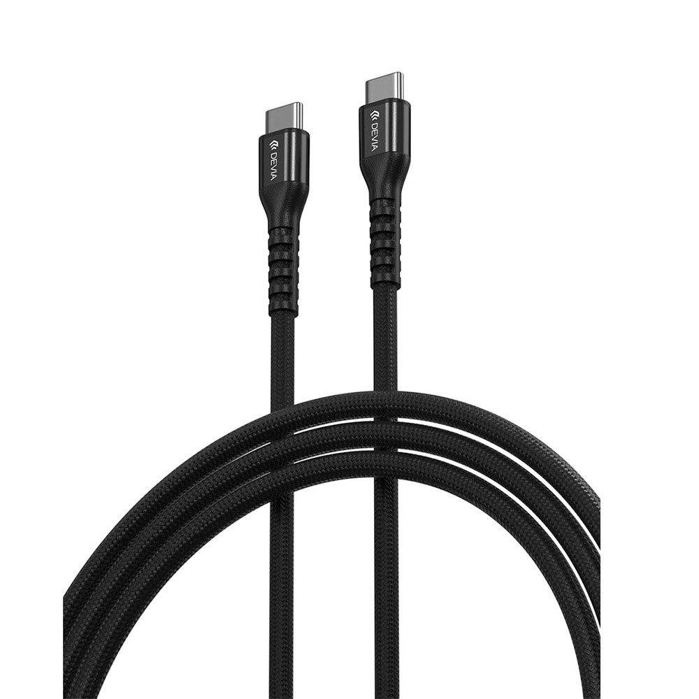 Devia kábel USB-C to USB-C Gracious Woven Cable 1.5m - Black