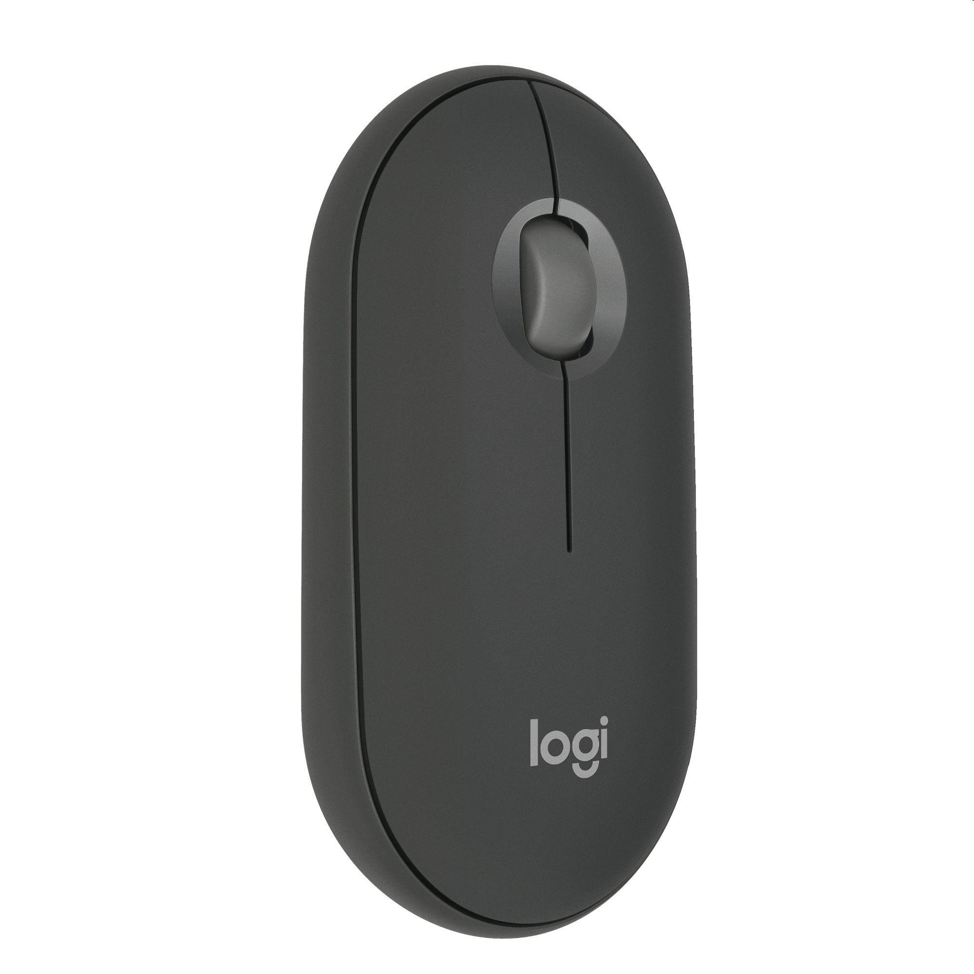 Logitech Pebble Mouse 2 M350s/ Cestovná/ Optická/ 4 000 DPI/ Bezdrôtová Bluetooth/ Grafitová