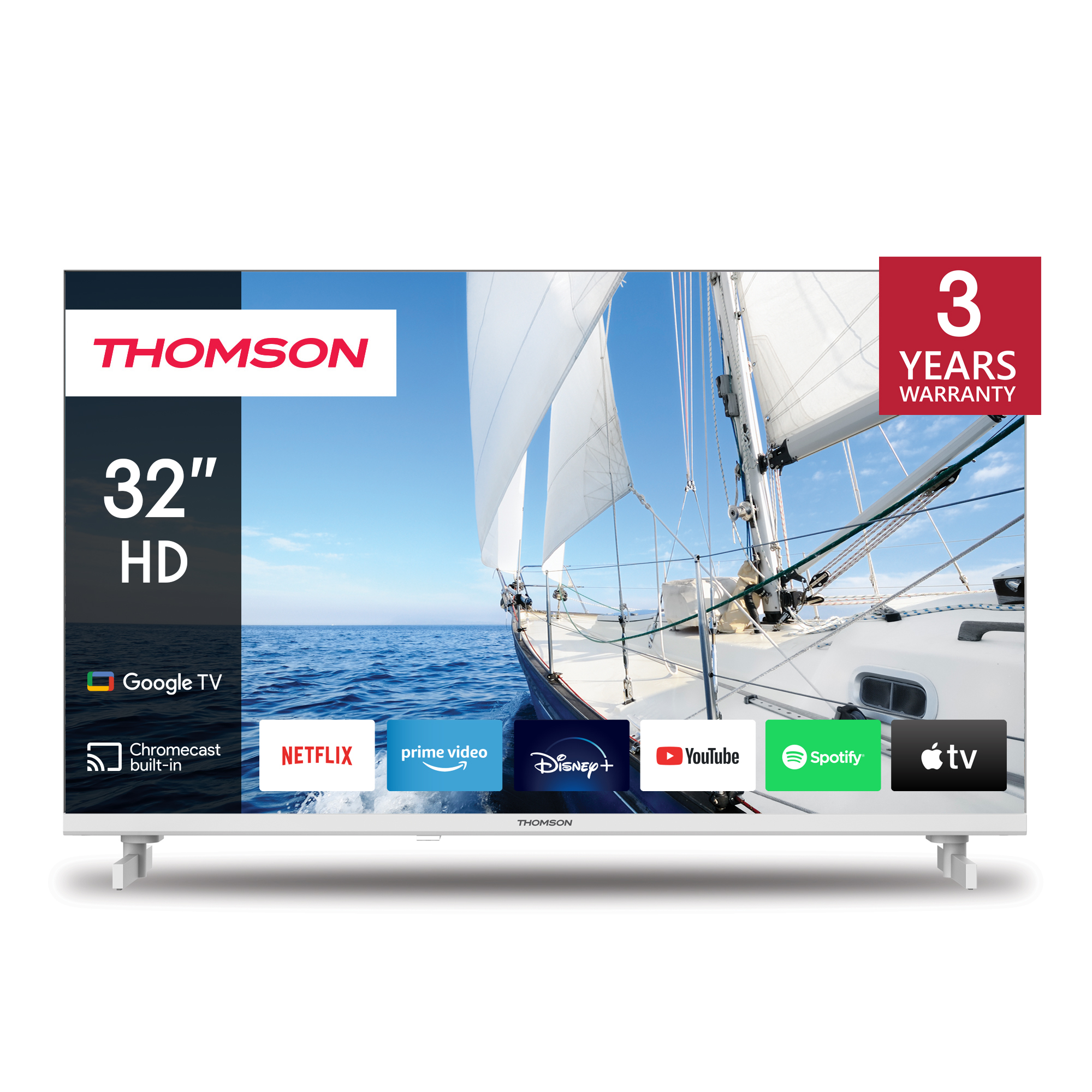 Thomson 32HG2S14W HD Google TV - White