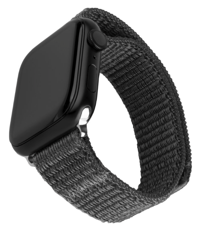 FIXED Nylon Sporty Strap pro Apple Watch Ultra 49 mm, tmavo šedý