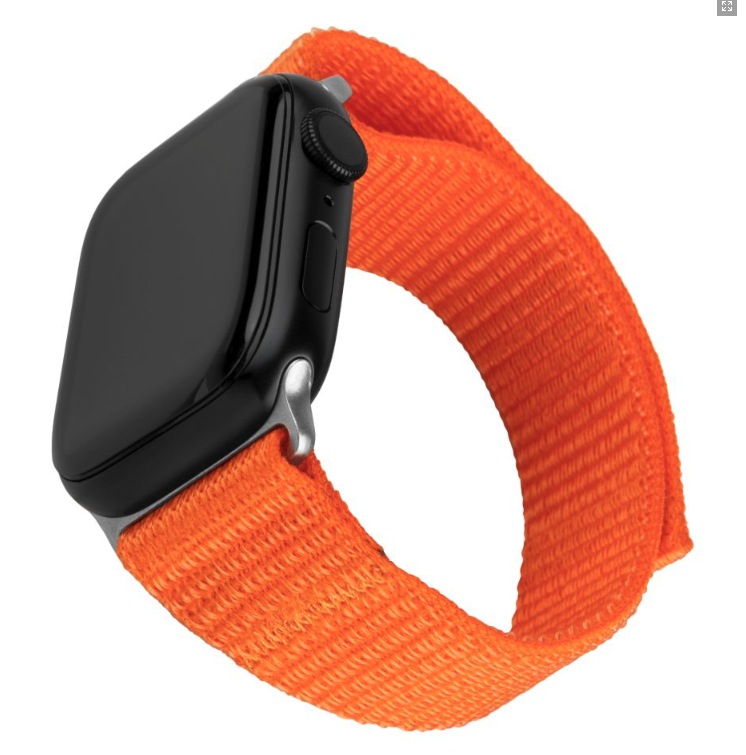 FIXED Nylon Sporty Strap pro Apple Watch Ultra 49 mm, oranžový