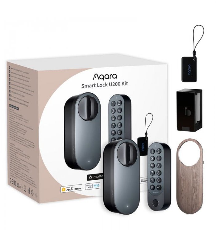 Aqara Smart Home zámok dverí U200 čierny