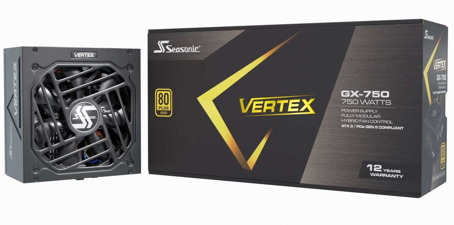 Seasonic VERTEX GX GOLD 750W ATX 3.0, PCIe 5.0, modular