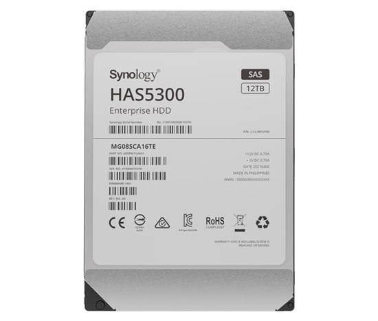 Synology HDD HAS5300-12T (12TB,  SAS 12Gb/ s,  256MiB)