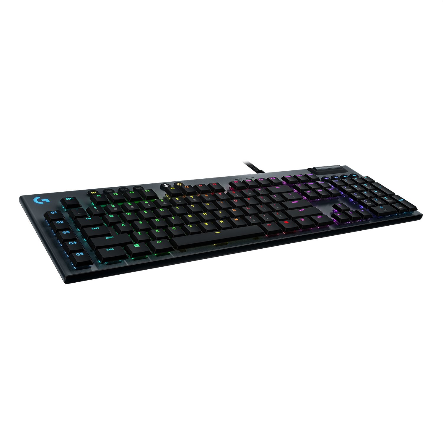 Logitech® G815 LIGHTSYNC RGB Mechanical Gaming Keyboard – GL Linear - CARBON - US INT&quot;L - INTNL