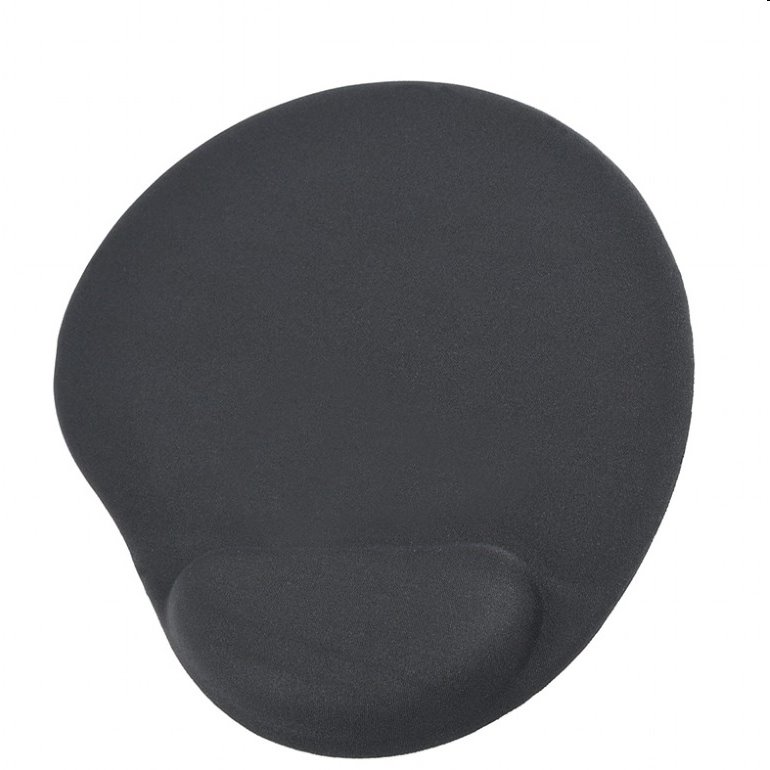Podložka pod myš gelová Gembird ERGO MAXI, čierna, 240x220mm