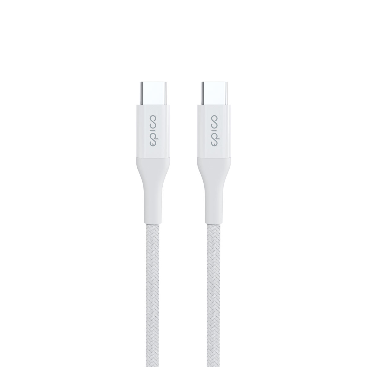 iStores by Epico Braided PD Cable 1.2m USB-C to USB-C - biely