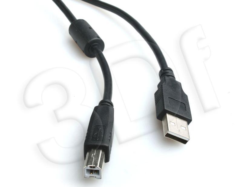 Kábel CABLEXPERT USB A-B 3m 2.0 HQ s ferritovým jadrom