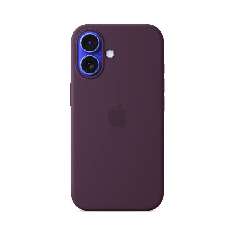 iPhone 16 Silicone Case with MagSafe - Plum