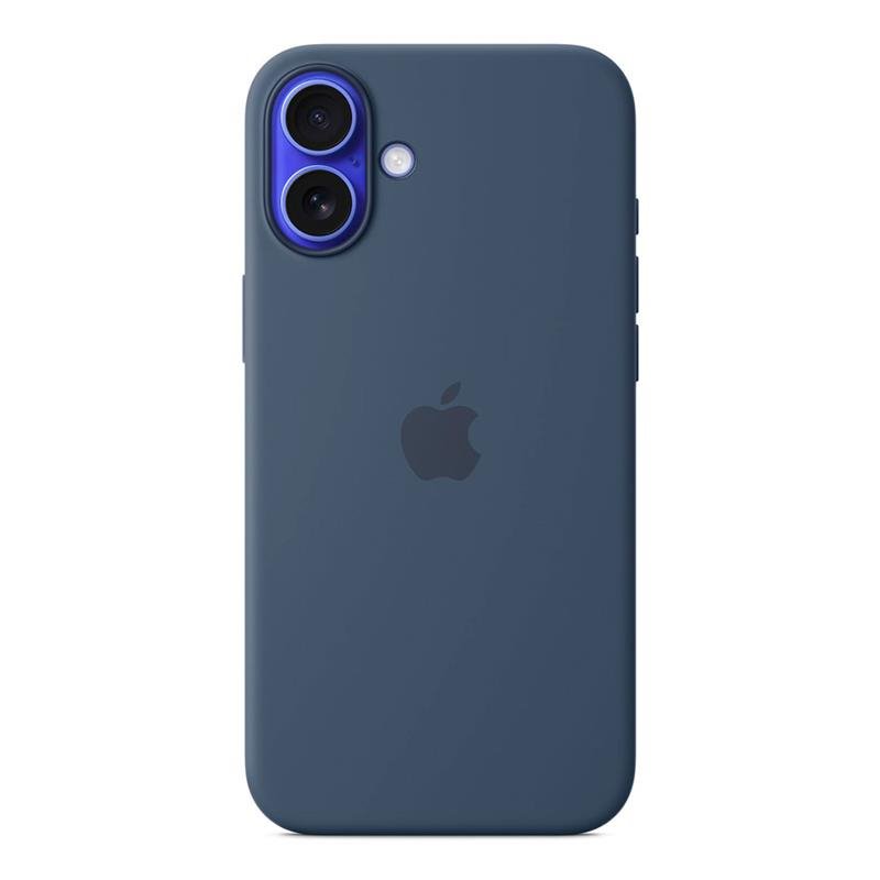 iPhone 16 Plus Silicone Case with MS - Denim