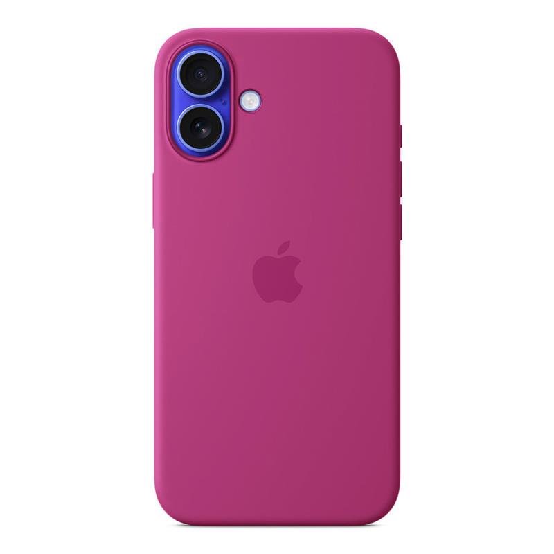 iPhone 16 Plus Silicone Case with MS - Fuchsia