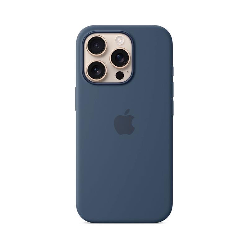iPhone 16 Pro Silicone Case with MS - Denim