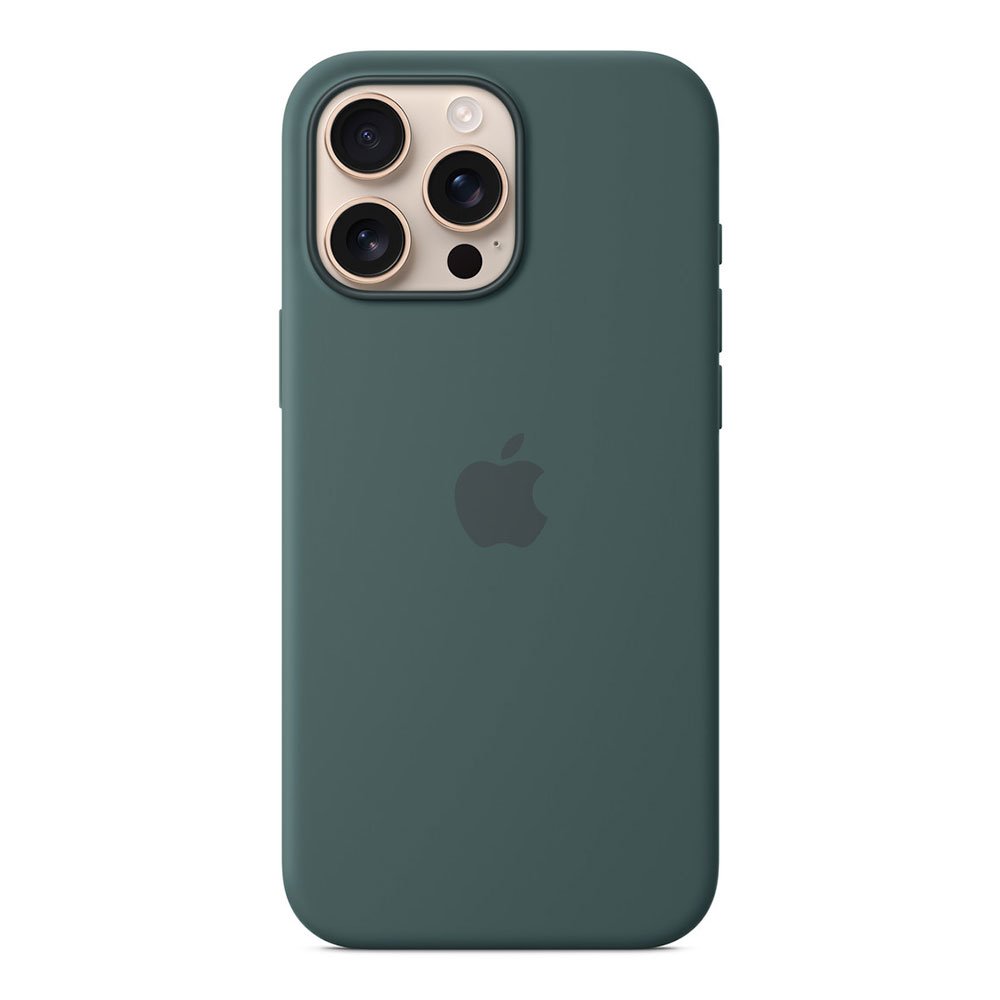 iPhone 16 Pro Max Silicone Case with MS - Lake Gre