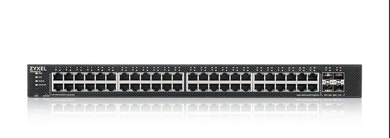 Zyxel XGS1935-52,  52 Port Lite-L3 Smart Managed Switch,  48x Gigabit Copper and 4x 10G SFP+,  hybrid mode