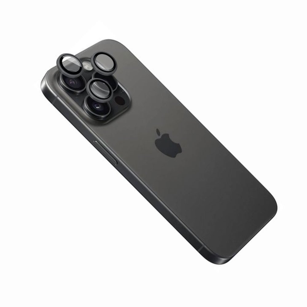 FIXED Camera Glass pre Apple iPhone 16 Pro/16 Pro Max, čierna