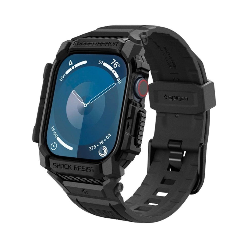 Spigen kryt Rugged Armor Pro pre Apple Watch 10 42mm - Matte Black