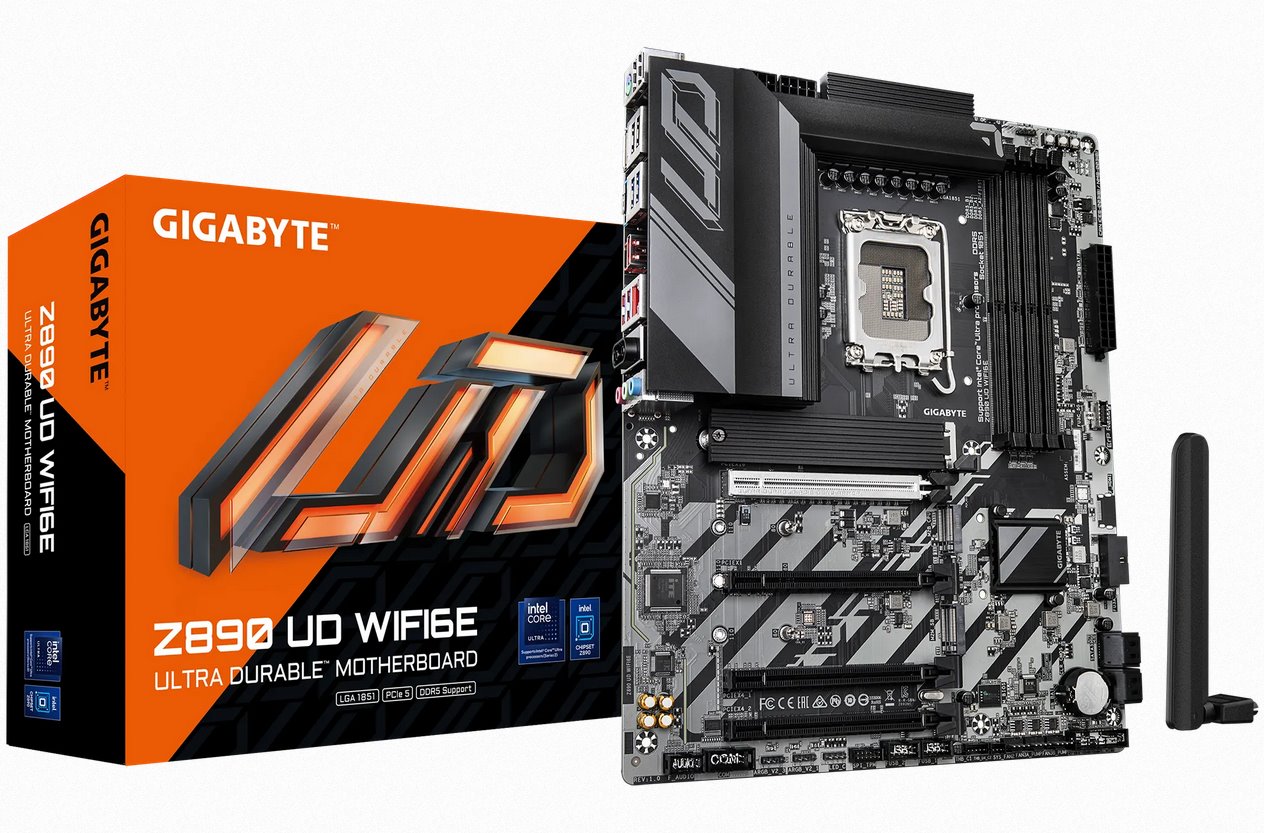 Gigabyte Z890 UD WIFI6E, Intel Z890, LGA1851, 4xDDR5, ATX